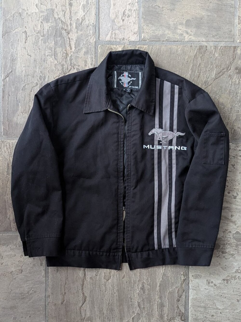 JH Design Ford Mustang 50 Years Light Jacket *ZIPPER ISSUE/READ*